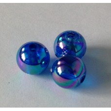 Parelmoer acryl blauw 8 mm (10 stuks)